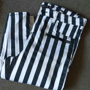 Blackheart Striped skinny jeans